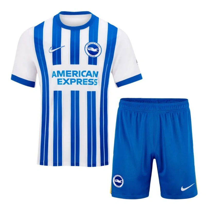 Kit Brighton & Hove Albion 2024/25 Home - Camisola e Calções Adulto