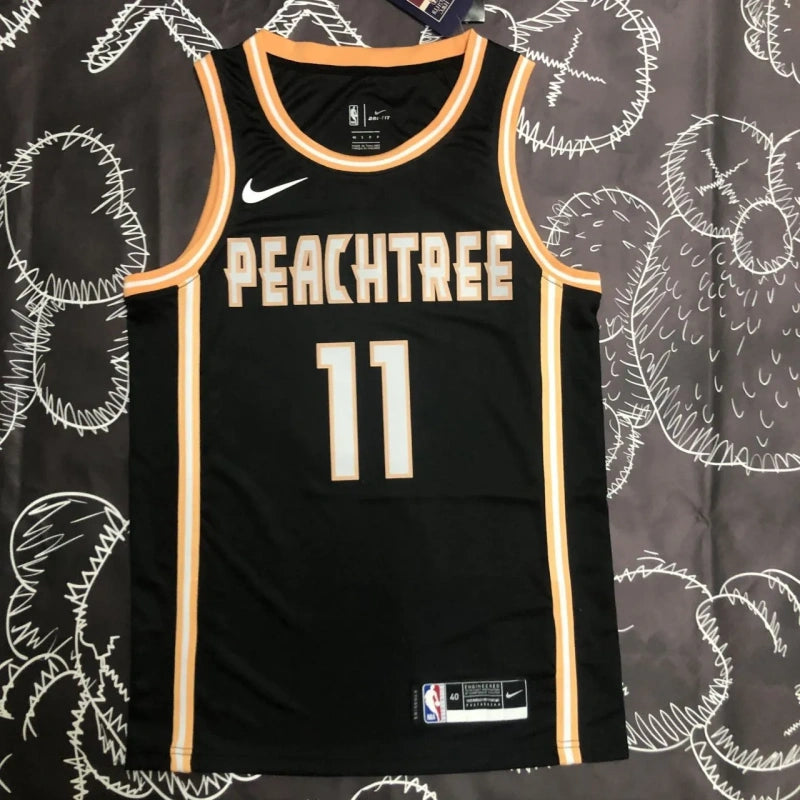 Camisola NBA Masculina Trae Young Team Preta