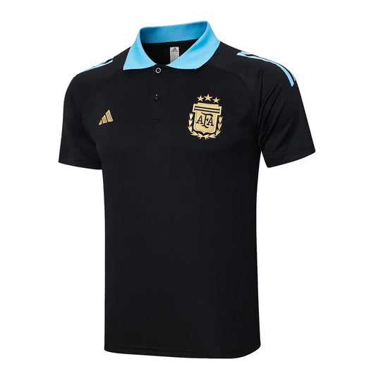 Camisa Polo Argentina Masculina Preta 2024