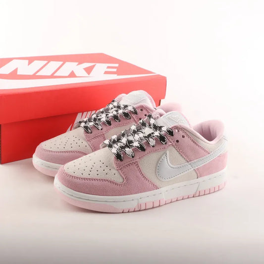 Ténis Dunk Low Classic Rosa/Branco, Tamanhos 36-40