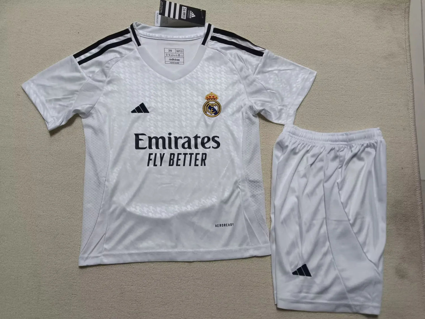 REAL MADRID I Conjunto Infantil 2 aos 13 anos c/ impressão Nome+Numero GRÁTIS