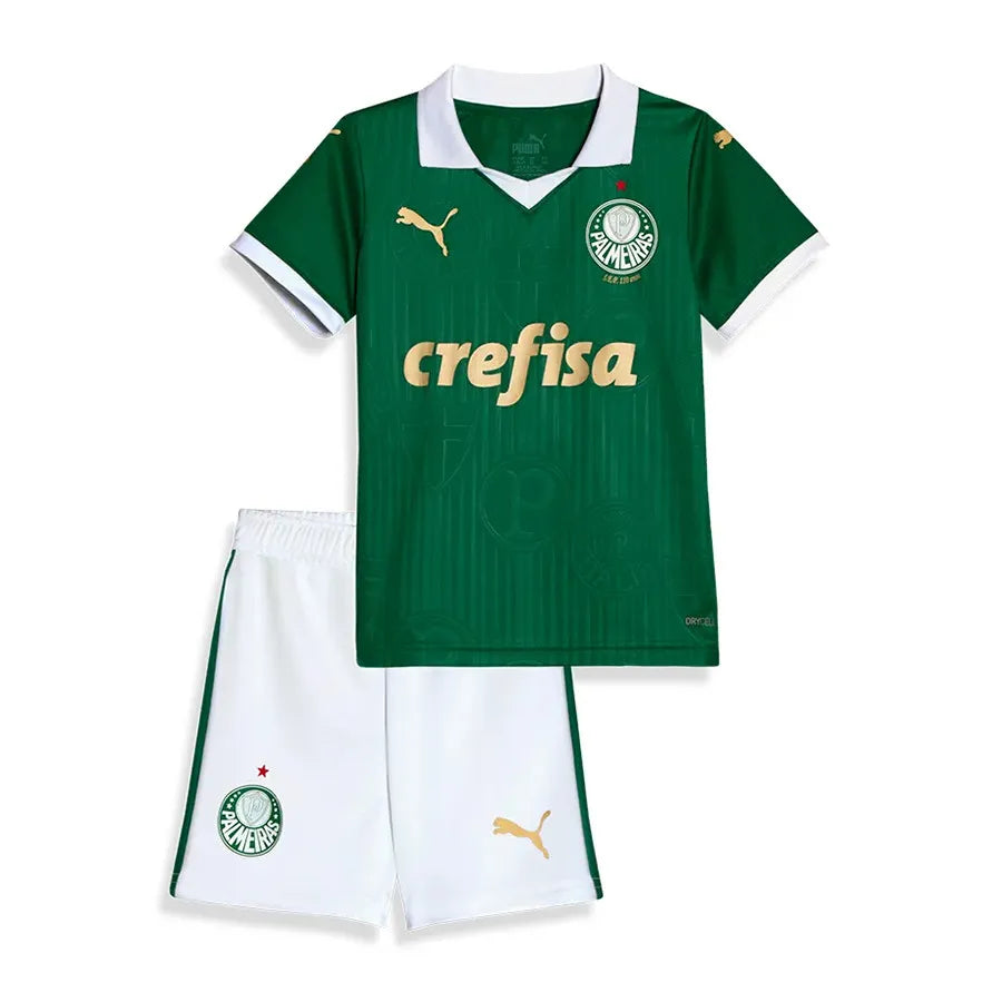 Camisa Infantil Palmeiras I 2024/25 3 aos 14 anos - Personalização GRÁTIS