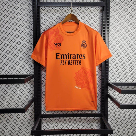 Camisola REAL MADRID 24/25 EDIÇÃO Y3 LARANJA c/ Oferta Impressão Nome + Número