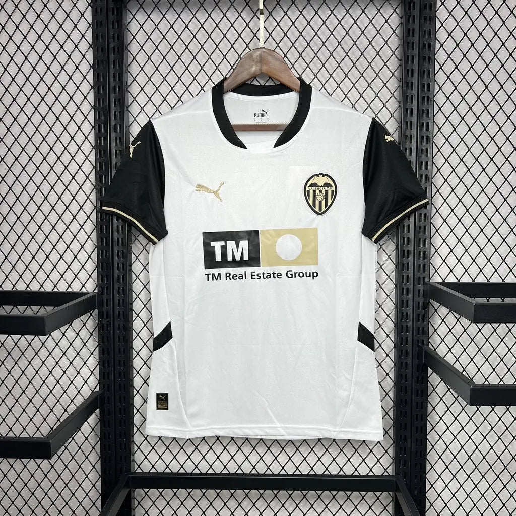 Camisola Valencia CF 24/25 Home (VERSÃO ADEPTO) para Homem com Oferta de Personalização de Nome + Número - S ao 4XL