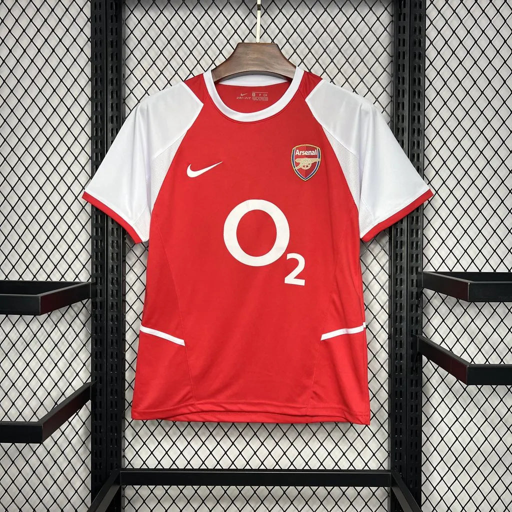 Camisola Retro Arsenal 2002/04 Home – Um Clássico Invencível