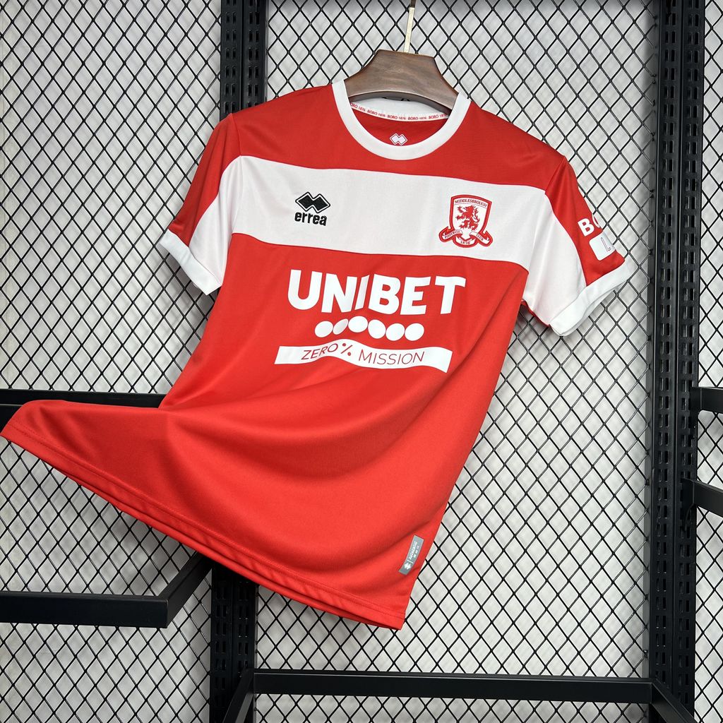 Camisola Middlesbrough 2024/25 - Modelo Home