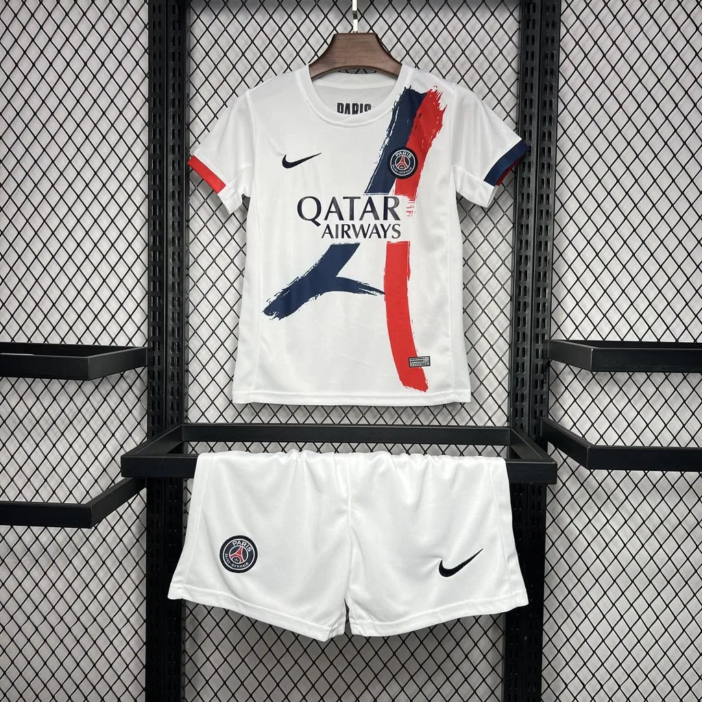 Equipamento Paris Saint-Germain 2024/25 Away Conjunto Infantil c/ Oferta de personalização Nome + Número