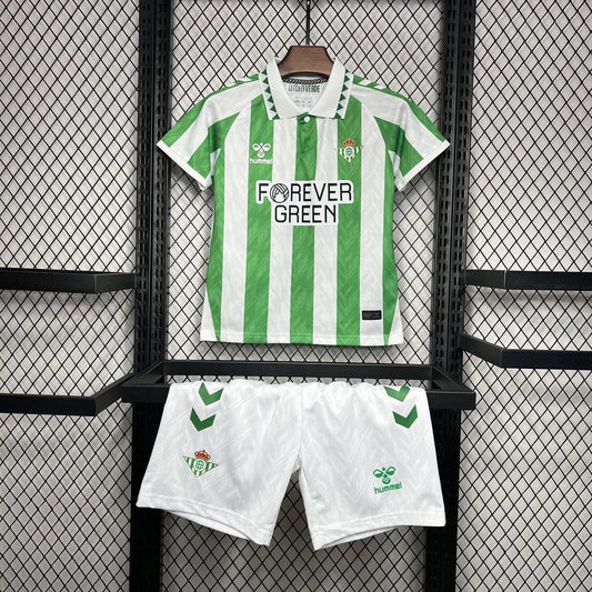 Equipamento Real Betis 24/25 I Conjunto Infantil c/ Oferta de personalização Nome + Número