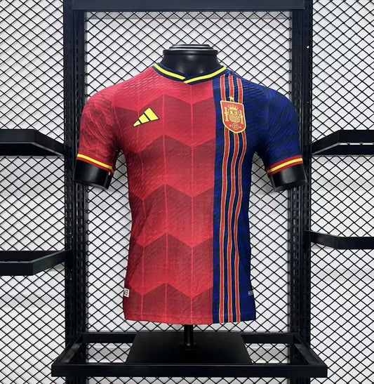 Camisola Espanha 2024/25 Edição Especial Vermelha Versão Jogador