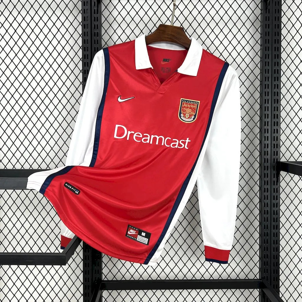 Camisola Retro Arsenal 1999/00 Home – Manga Longa e Tradição