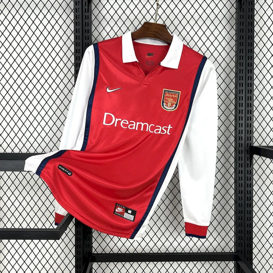 Camisola Retro Arsenal 1999/00 Home – Manga Longa e Tradição