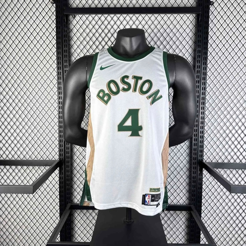 Camisola Masculina Jure Holiday Boston Celtics Team NBA 2024 - Edição City Branca