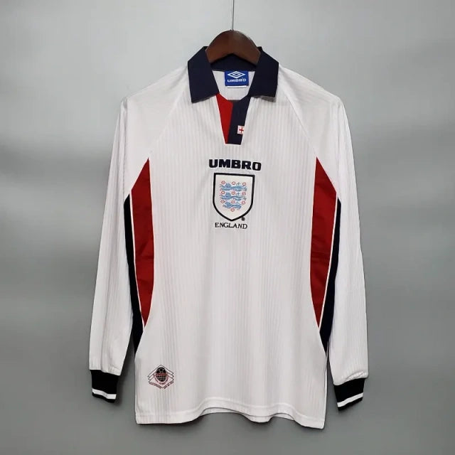 Camisola Retro Inglaterra 1998 Home de Manga Longa: Um Clássico Atemporal