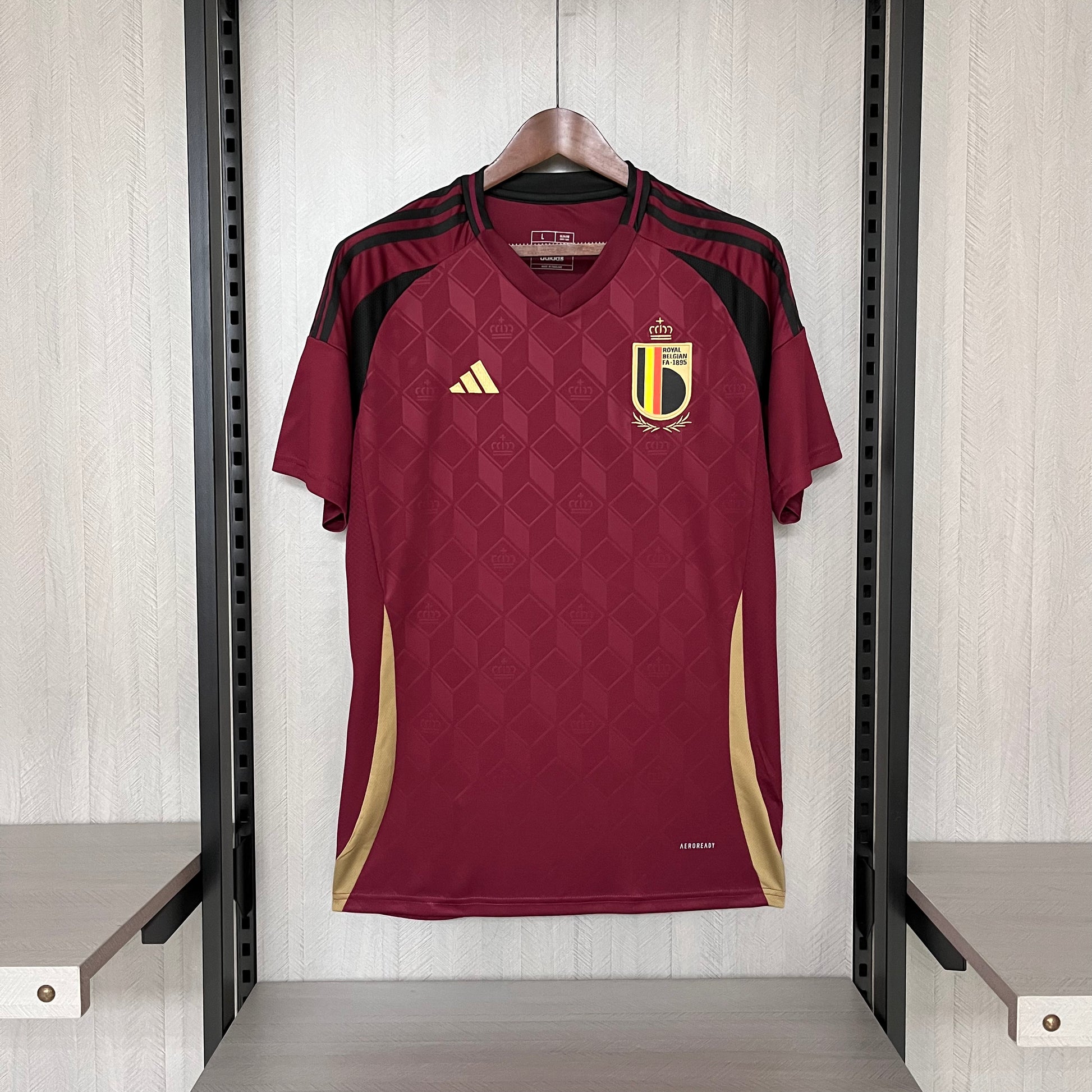 Camisola BELGICA I EURO 2024 VERSAO ADEPTO Homem c/ Personalização Grátis