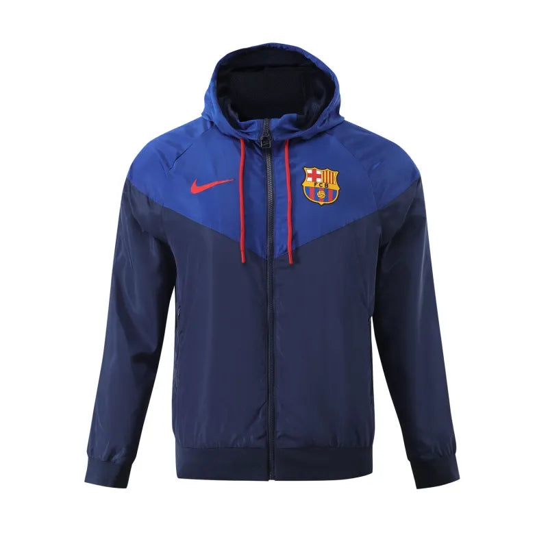 Jaqueta Barcelona 24/25 All Weather Windbreaker Azul - Tamanhos S ao 2XL