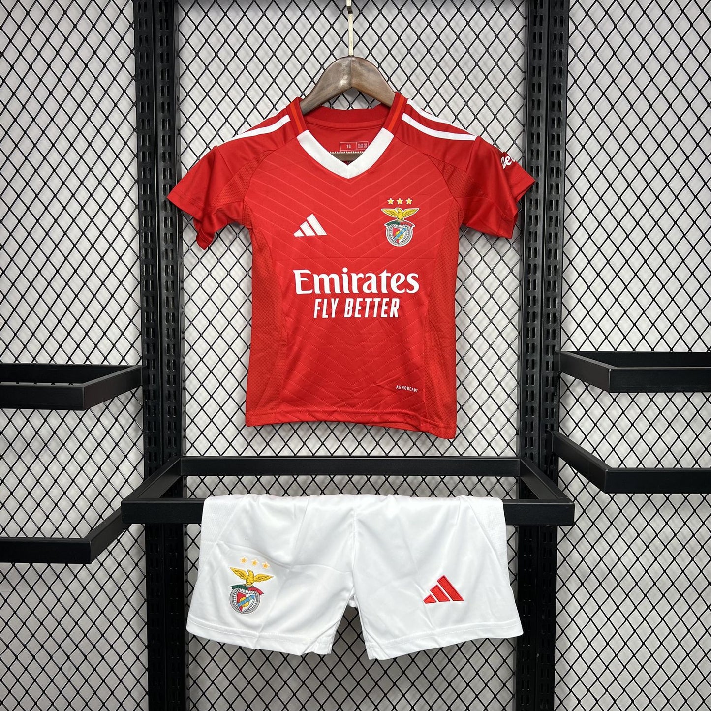 Kit Infantil Benfica 2024/25 Principal - Tamanhos 2 a 13 Anos