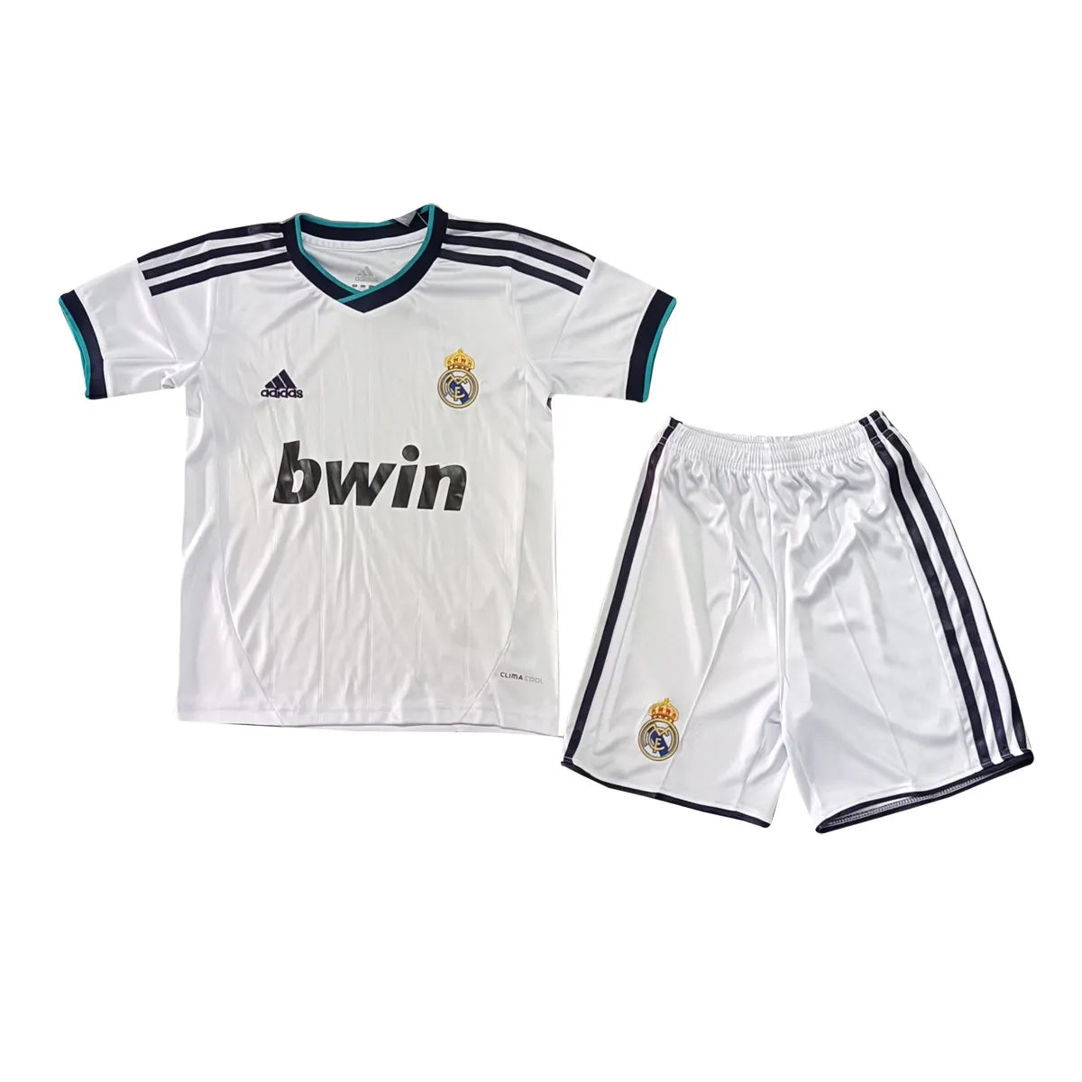 Fato de treino curto Retro Real Madrid 2012/13 conjunto infantil - 2 aos 13 anos c/personalização Grátis