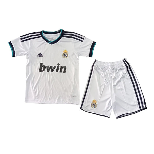 Fato de treino curto Retro Real Madrid 2012/13 conjunto infantil - 2 aos 13 anos c/personalização Grátis