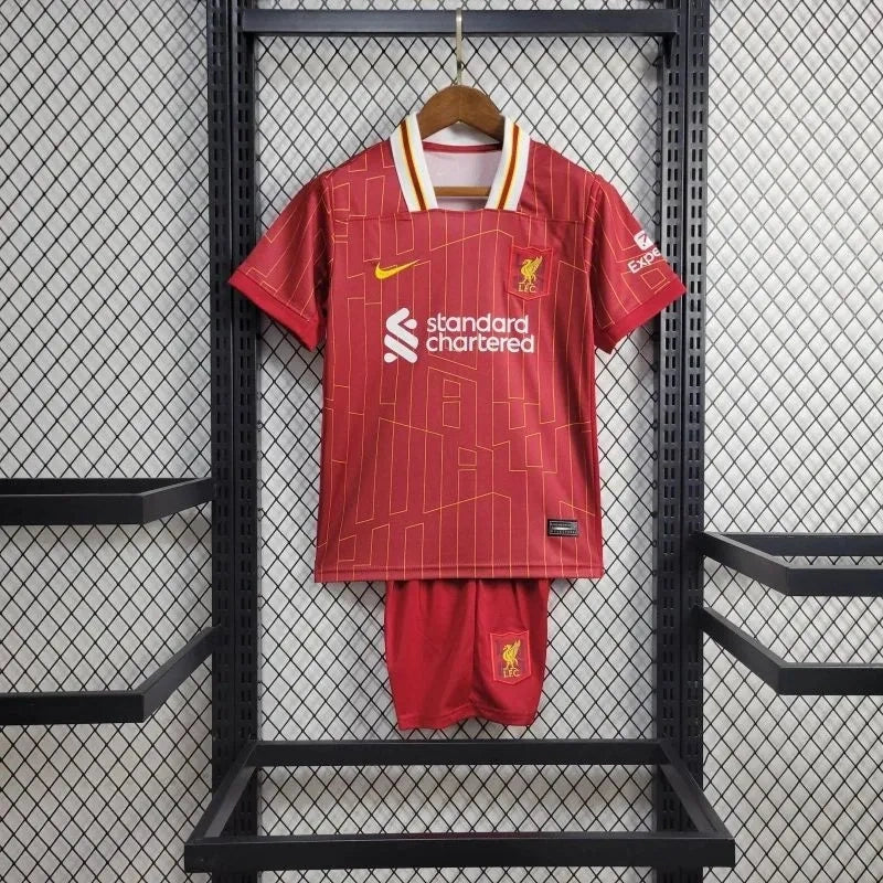 Equipamento LIVERPOOL I 24/25 Conjunto Infantil c/ Oferta de personalização Nome + Número