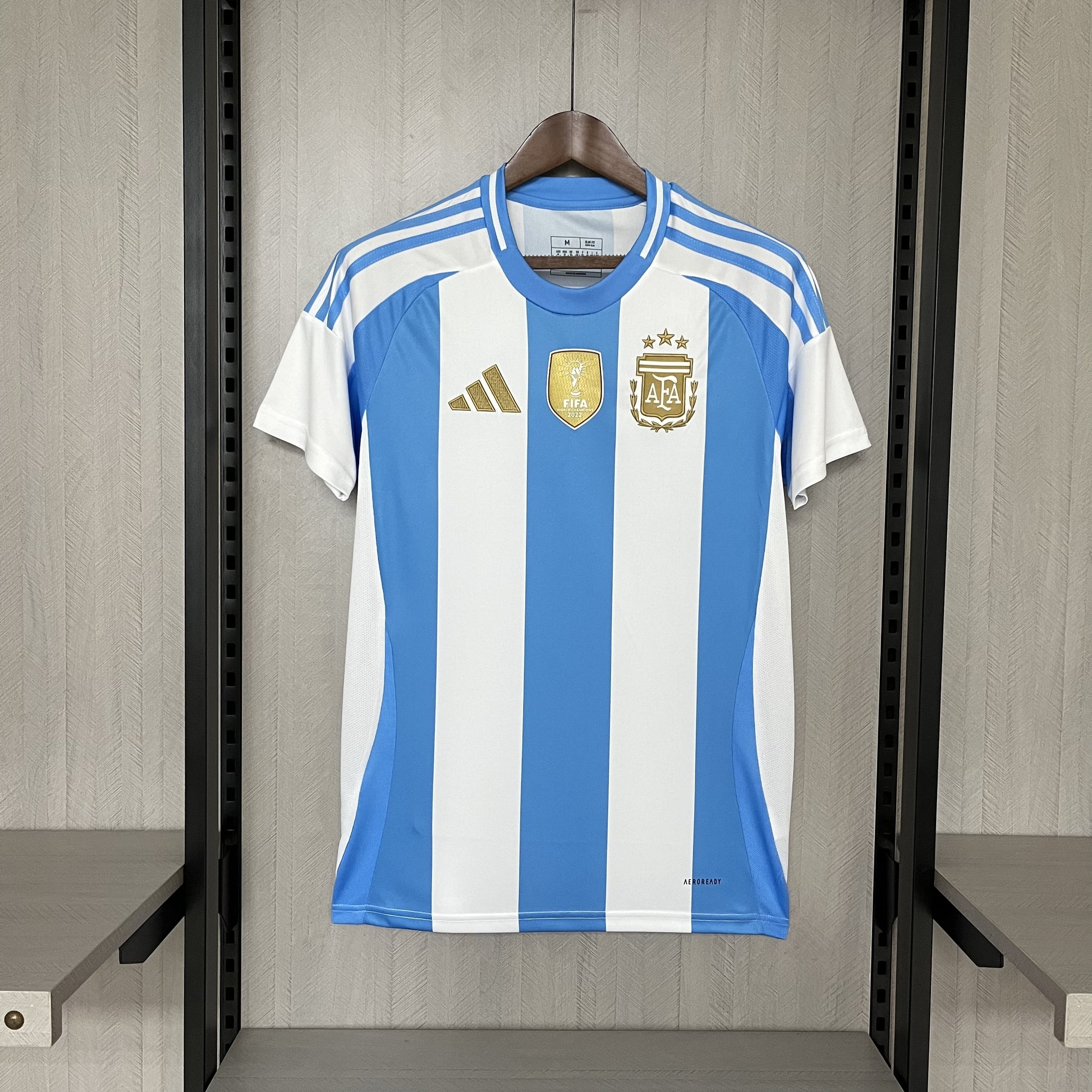 Camisola Argentina Principal VERSAO ADEPTO S - 4XL - OFERTA de Personalização Nome + Número