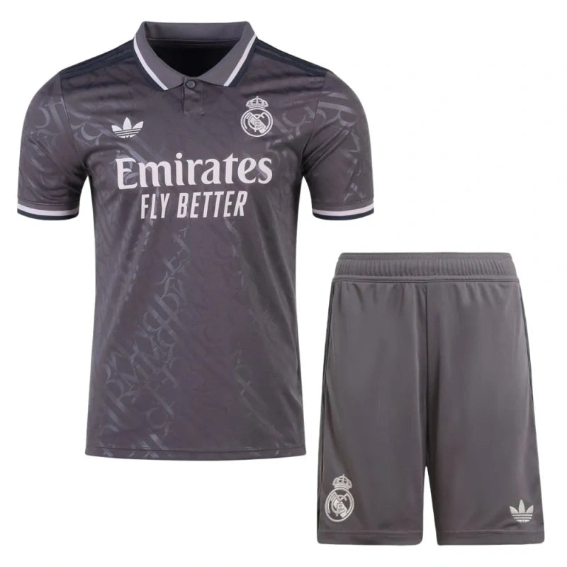  Kit Adulto Real Madrid 24/25 Camisola e Calções de Equipamento Third - Tamanhos S ao 2XL