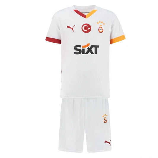 Kit Infantil Galatasaray SK 24/25 Away: Orgulho e Paixão para os Pequenos Fãs