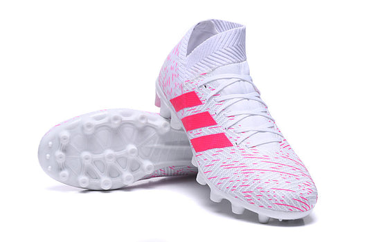 Chuteiras Adidas Nemeziz Messi 18.1 -  Branco-Rosa - 39 ao 45﻿ 