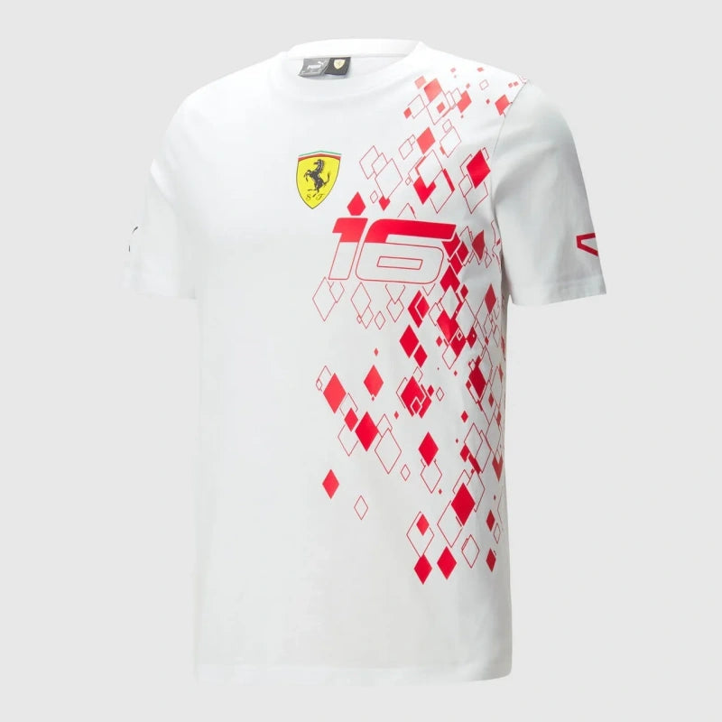 Camisola Scuderia Ferrari F1 Charles Leclerc Mónaco GP - Tamanhos S ao 5XL