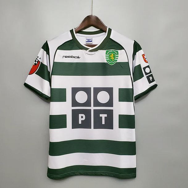 Camisola SPORTING I 01/03 VERSÃO ADEPTO (RETRO) homem c/ Oferta de Personalização Nome + Número