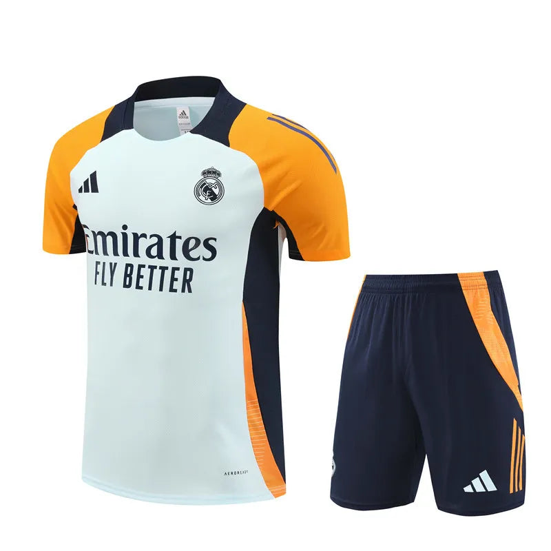 Fato de treino curto masculino do Real Madrid 2024/25  azul claro