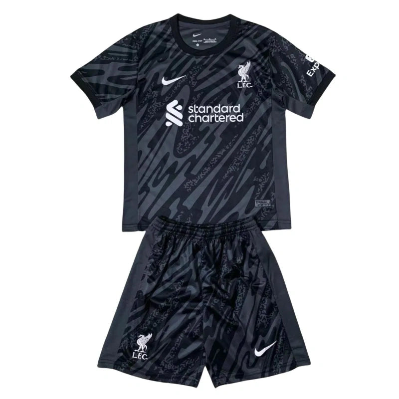 Conjunto de Camisola e Calção de Guarda-Redes Liverpool 24/25 - C/ Oferta de personalização Nome + Número