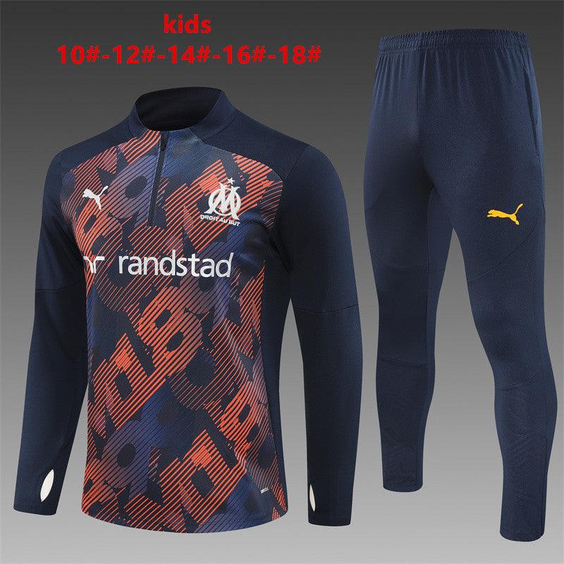 Fato de Treino Infantil Marselha 24/25 - Azul Royal [Estilo Camuflado]