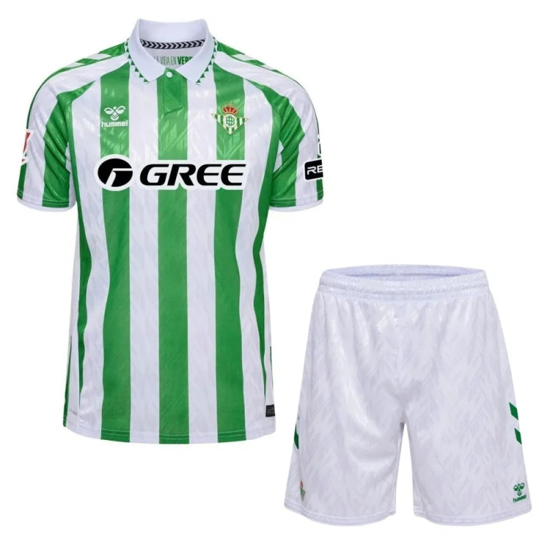 Kit Adulto Real Betis 24/25 Camisola e Calções de Equipamento Principal - Tamanhos S ao 2XL