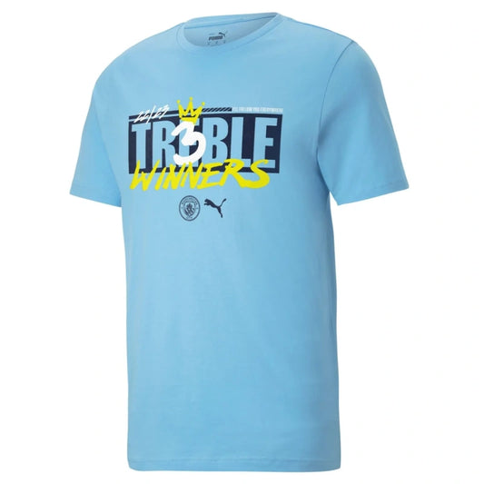 T-shirt Manchester City 22/23 Treble Winners Squad List