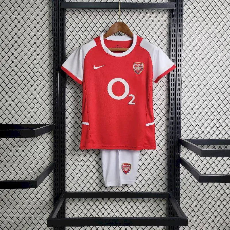 Conjunto Infantil Arsenal 2002/04 – Camisola e Calções Retro