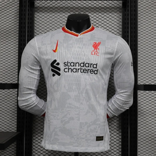 Camisola Liverpool 24/25 Manga Longa Versão Jogador – Classe e Conforto