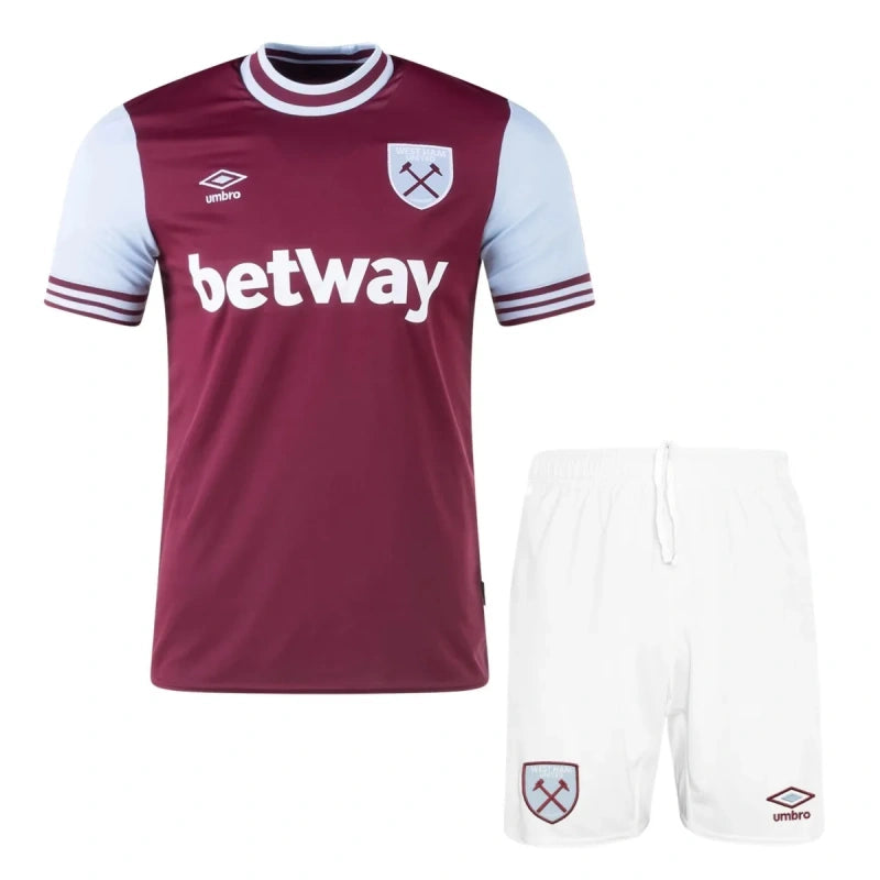 West Ham United 24/25 Home Kit – Tradição e Orgulho em Campo