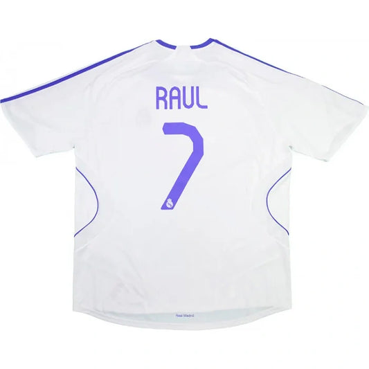 Camisola Retro Real Madrid 2007-2008 Home Raul #7 - Tamanhos S ao 2XL