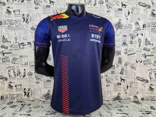 Camisola F1 de Corrida Red Bull com Gola Redonda - S ao 5XL