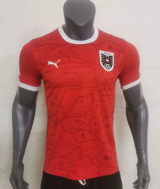 Camisola AUSTRIA HOME EURO 2024 Homem c/ Impressão Nome + Número Incluída