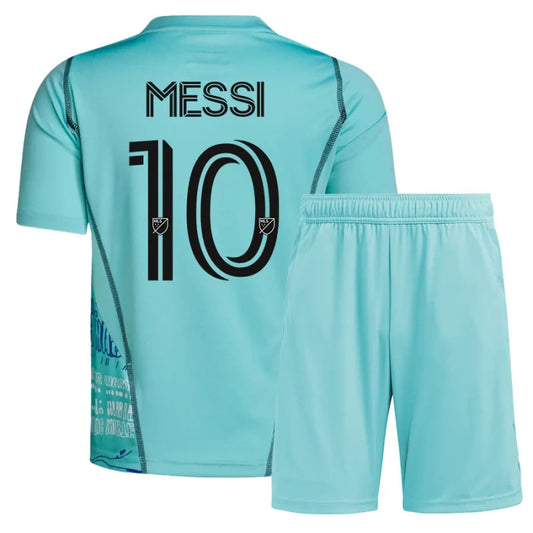 Kit Infantil Inter Miami 2023/24 - Camisola Especial e Calções Messi 10