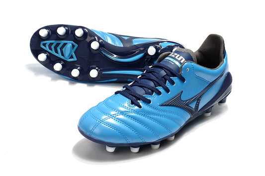 Chuteiras Mizuno Morelia Neo II FG - Fabricado no Japão (39-45) - Azuis